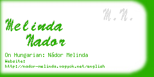 melinda nador business card